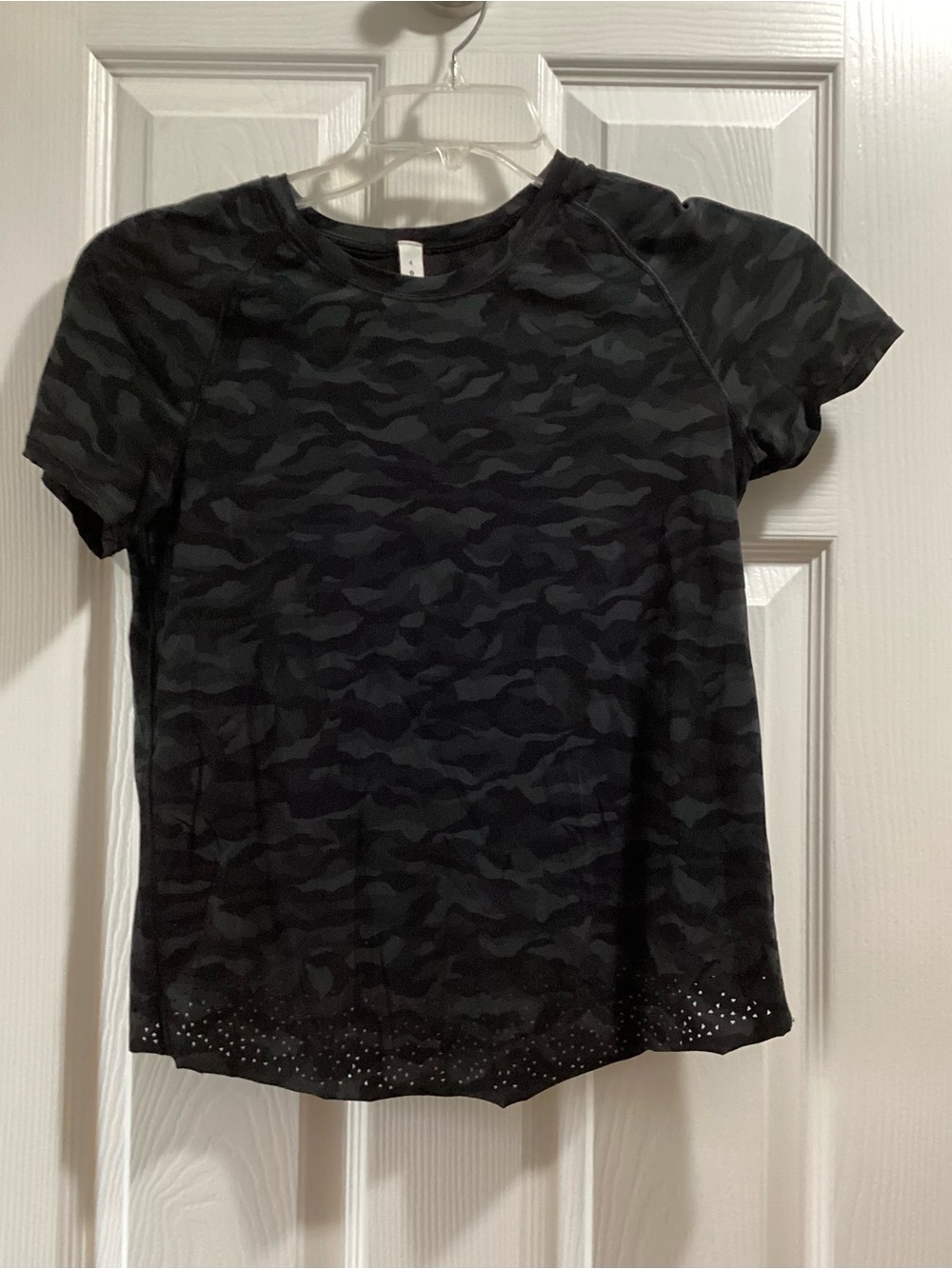 lululemon athletica Black Camo Short Sleeve Tee